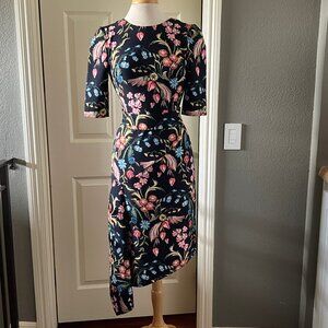 PETER PILOTTO asymmetrical floral dress NWT